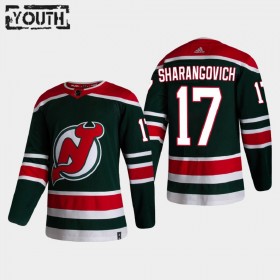 Lasten NHL New Jersey Devils Pelipaita Yegor Sharangovich 17 2020-2021 Reverse Retro Authentic